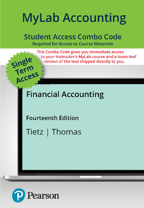 Cover image for book MyLab Accounting with Pearson eText + Print Combo Access Code for Financial Accounting