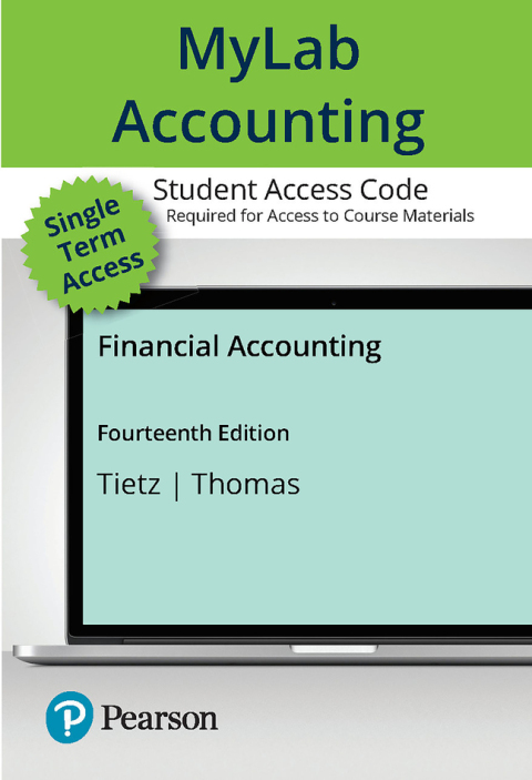 Cover image for book MyLab Accounting with Pearson eText Access Code for Financial Accounting