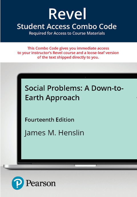Cover image for book Social Problems: A Down-to-Earth Approach -- Revel + Print Combo Access Code