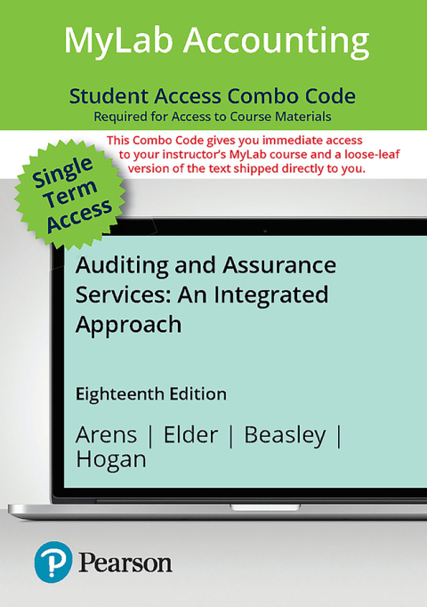 Cover image for book Auditing and Assurance Services -- MyLab Accounting with Pearson eText + Print Combo Access Code