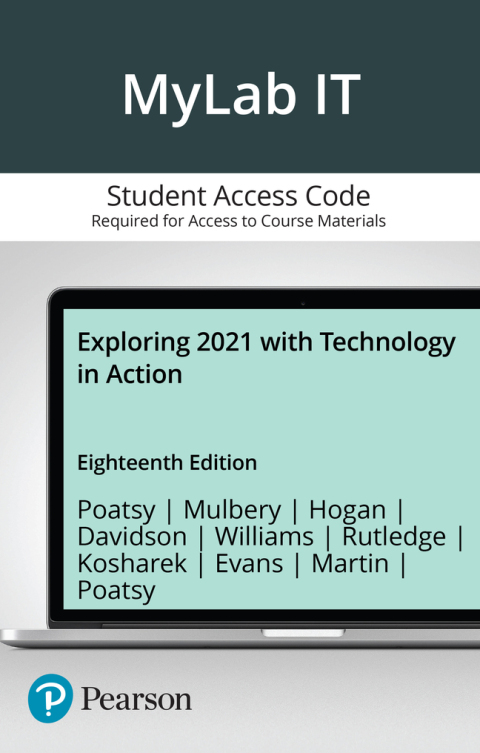 Cover image for book Exploring 2021 with Technology in Action -- MyLab IT with Pearson eText Access Code