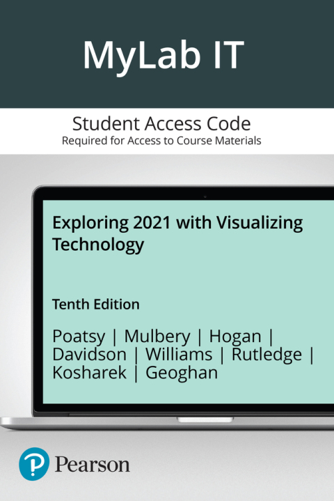 Cover image for book Exploring 2021 with Visualizing Technology -- MyLab IT with Pearson eText Access Code