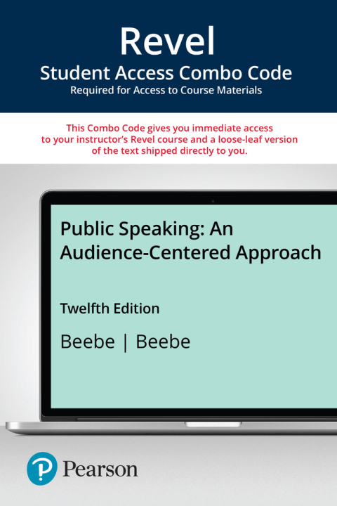 Cover image for book Public Speaking: An Audience-Centered Approach -- Revel + Print Combo Access Code