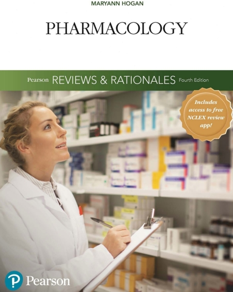 Cover image for book Pearson Reviews & Rationales: Pharmacology (Pearson+)