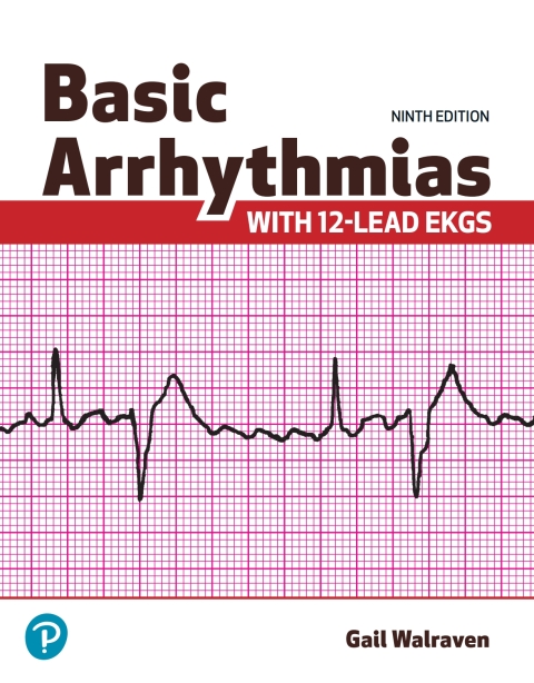 Cover image for book Basic Arrhythmias With 12-Lead EKGs