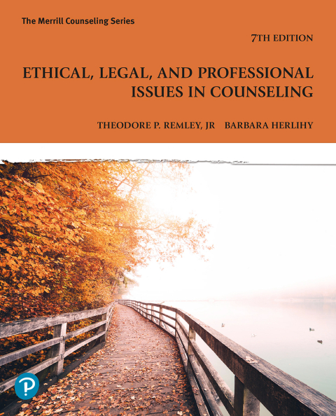 Cover image for book Ethical, Legal, and Professional Issues in Counseling