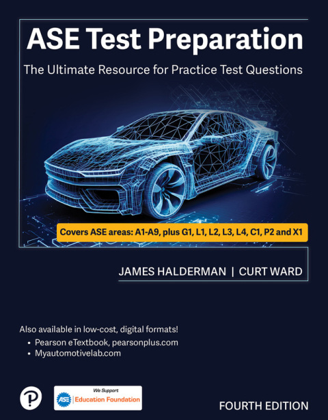 Cover image for book ASE Test Preparation: The Ultimate Resource for Practice Test Questions (Pearson+)