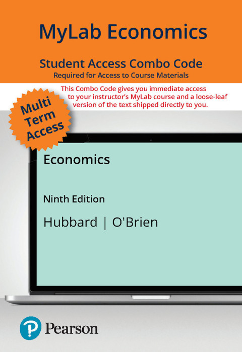 Cover image for book Economics -- MyLab Economics with Pearson eText + Print Combo Access Code