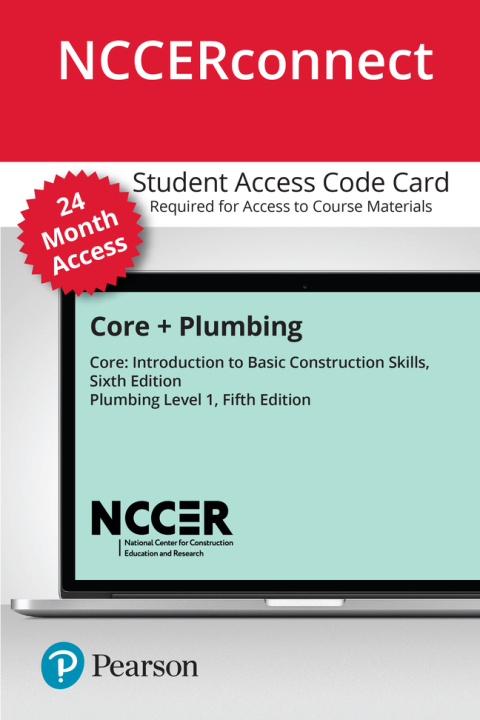 Cover image for book Core + Plumbing Level 1 -- NCCERconnect with Pearson eText Access Card