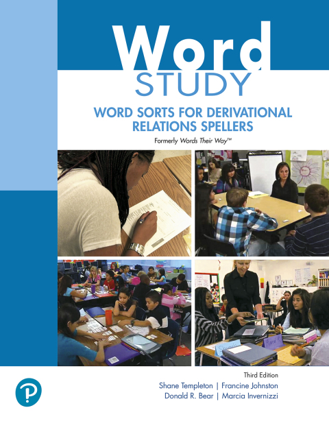Cover image for book Word Study: Word Sorts for Derivational Relations Spellers (formerly Words Their Way™) (Pearson+)