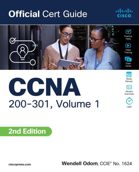 Cover image for book CCNA 200-301 Official Cert Guide, Volume 1