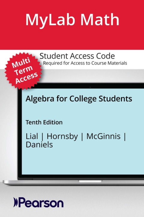 Cover image for book MyLab Math with Pearson eText (up to 24 months) Access Code for Beginning & Intermediate Algebra
