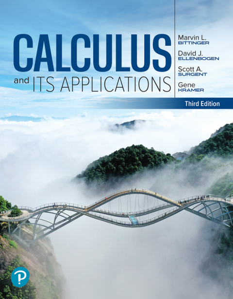 Cover image for book Calculus and Its Applications (Pearson+)