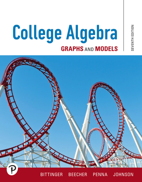 Cover image for book College Algebra: Graphs and Models (Pearson+)