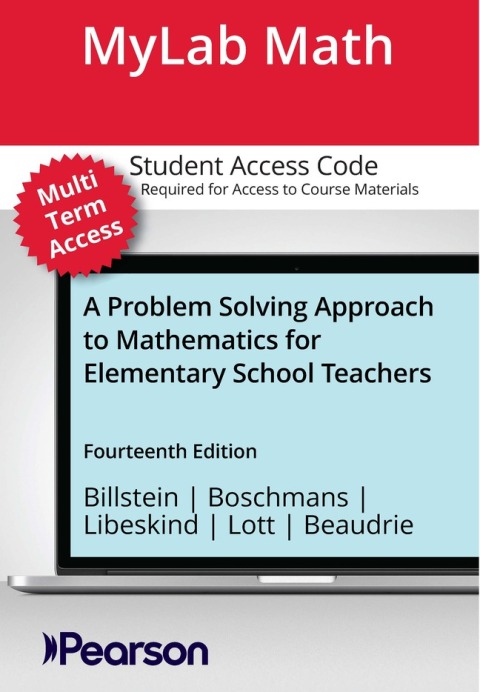 Cover image for book MyLab Math with Pearson eText (up to 24 months) Access Code for A Problem Solving Approach to Mathematics for Elementary and Middle School Teachers