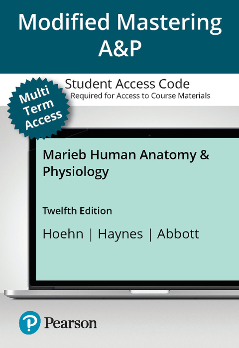 Cover image for book Mastering A&P with Pearson eText (up to 24 months) Access Code for Marieb Human Anatomy & Physiology