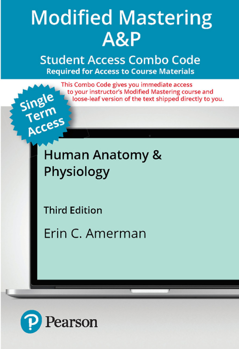 Cover image for book Mastering A&P with Pearson eText (up to 18-weeks) + Print Combo Access Code for Human Anatomy & Physiology