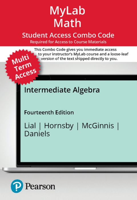 Cover image for book MyLab Math with Pearson eText (up to 24 months) + Print Combo Access Code for Intermediate Algebra