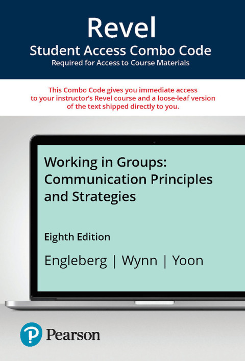 Cover image for book Revel + Print Combo Access Code for Working in Groups: Communication Principles and Strategies