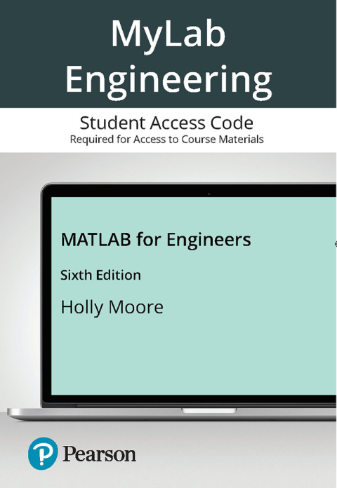 Cover image for book MyLab Engineering with Pearson eText Access Code for MATLAB for Engineers