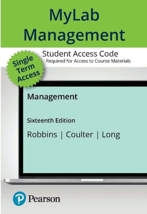 Cover image for book MyLab Management with Pearson eText Access code for  Management