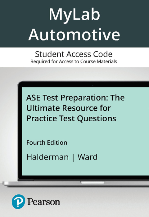 Cover image for book MyLab Automotive without Pearson eText Access Code for ASE Test Preparation: The Ultimate Resource for Practice Test Questions