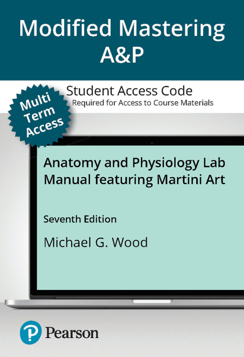 Cover image for book Mastering A&P with Pearson eText (up to 24 months) Access Code for Anatomy and Physiology Lab Manual featuring Martini Art