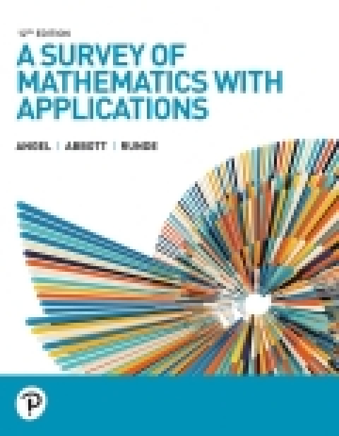 Cover image for book A Survey of Mathematics with Applications (Pearson+)