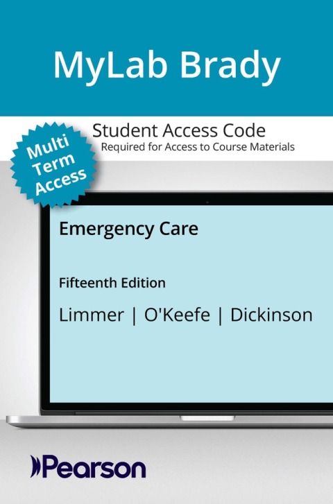 Cover image for book MyLab BRADY with Pearson eText Access Card for Emergency Care