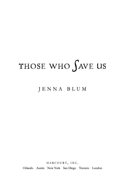 Cover image for book Those Who Save Us