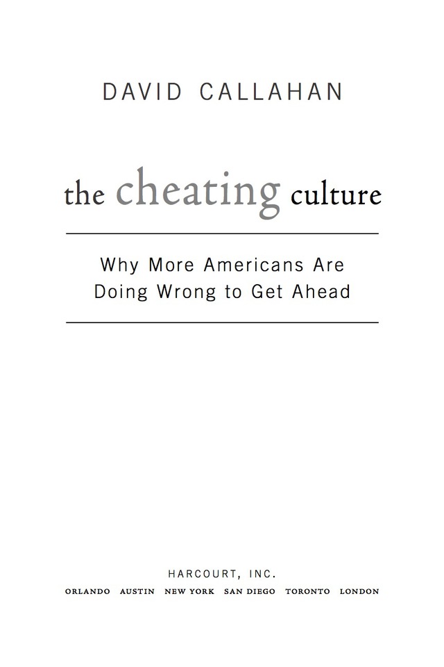 The Cheating Culture