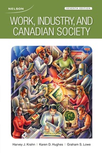 Cover image: Work, Industry, and Canadian Society 7th edition 9780176531935