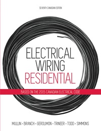 Electrical Wiring Residential 7th Edition 0176570454 9780176743628 Vitalsource