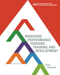 Cover image: Managing Performance Through Training And Development 7th edition 9780176570293
