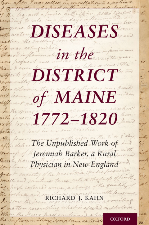 Cover image for book Diseases in the District of Maine 1772 - 1820