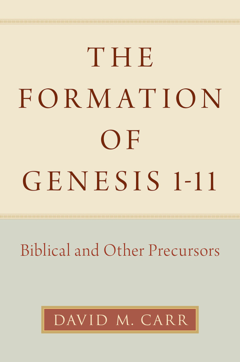 Cover image for book The Formation of Genesis 1-11
