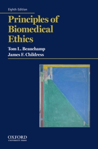 Cover image: Principles of Biomedical Ethics 8th edition 9780190640873