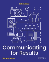 Communicating For Results 5th Edition 9780199036127 9780190161149 Vitalsource