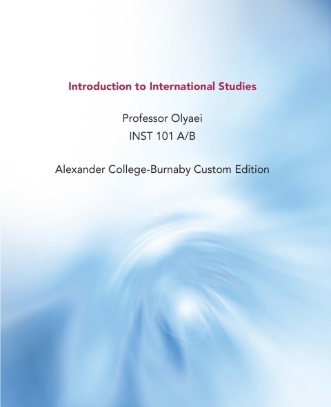 Cover image for book Custom for Alexander College INST 101 A/B: Intro to International Studies