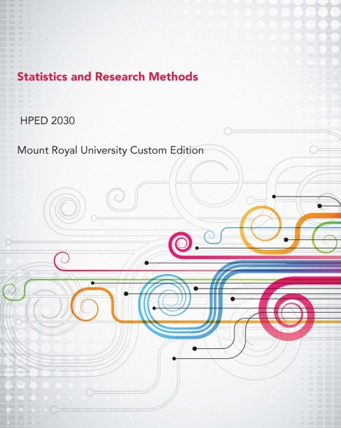 Cover image for book Research Methods Kinesiology Mount Royal Univ Custom