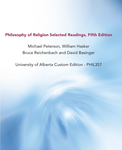 Cover image for book Philosophy of Religion Selected Readings, Fifth Edition - PHIL357: University of Alberta Custom Edition