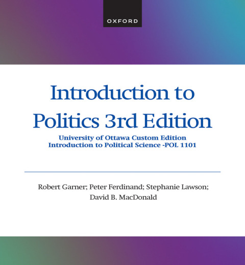 Cover image for book INTRODUCTION TO POLITICS 3CE UNIVERSITY OF OTTAWA CUSTOM
