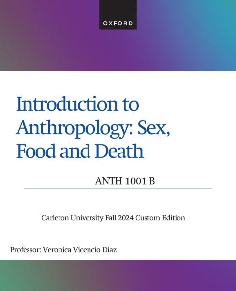 Cover image for book Introduction to Anthropology Sex, food, and Death Carleton University Fall Custom Edition - ANTH 1001 B