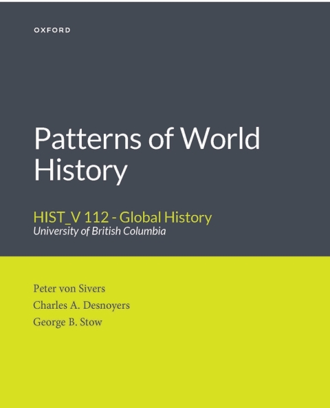 Cover image for book Patterns of World History HIST_V 112 - Global History University of British Columbia Custom Edition