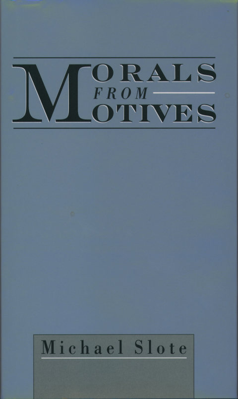 Cover image for book Morals from Motives