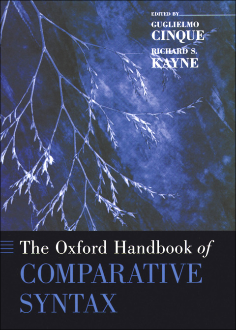 Cover image for book The Oxford Handbook of Comparative Syntax