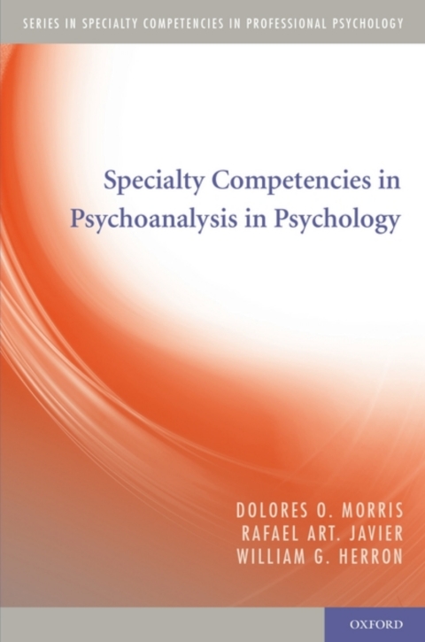 Cover image for book Specialty Competencies in Psychoanalysis in Psychology