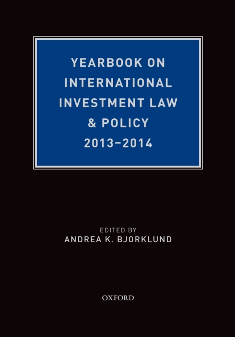 Cover image for book Yearbook on International Investment Law & Policy, 2013-2014