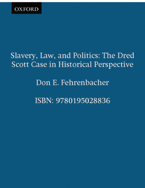 Cover image for book Slavery, Law, and Politics