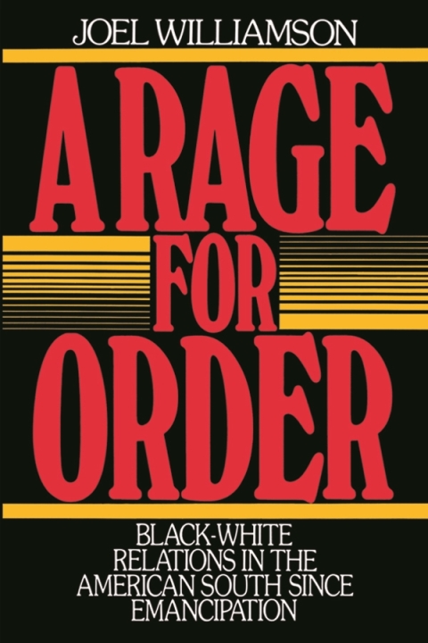 Cover image for book A Rage for Order